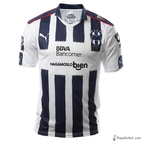 Camiseta Monterrey Replica Primera Ropa 2016/17 Blanco Azul